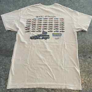 Nascar Moog 48 Straight Racing T-Shirt Mens Medium Gray Cars Cotton Vintage Y2K 海外 即決