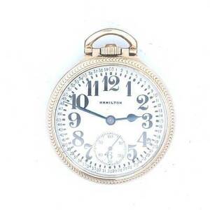 Antique $1500 Hamilton Gold Filled 974 Special Railroad Pocket Watch 海外 即決