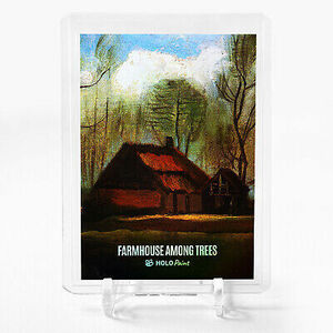 FARMHOUSE AMONG TREES Vincent van Gogh Card 2023 GleeBeeCo Holo Paint #F9FD 海外 即決