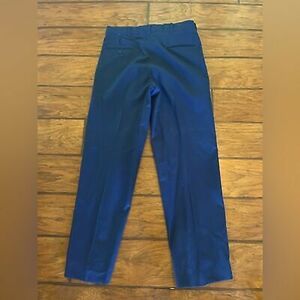Army Military Dress blue pants size 33R 33x32 navy men’s creased DSCP 海外 即決