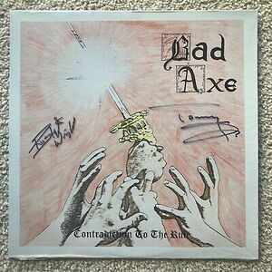 1986 BAD AXE CONTRADICTION TO THE RULE LP private michigan heavy metal hard rock 海外 即決