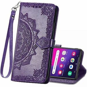 Samsung Galaxy S24 Ultra Case Wallet Flip PU Leather Stand Defender Phone Cover 海外 即決
