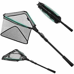 KOMCLUB Floating Fishing Net, Telescoping Pole Handle Floatable+43 Inch 海外 即決