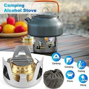 Mini Alcohol Stoves With Stand Ultra-light Alcohol Burner Spirit Burner Y3S9 海外 即決