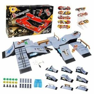 Ultimate Finger Skateboard Ramps, 9 in 1 Fingerboard Skatepark Deck Kit with 海外 即決