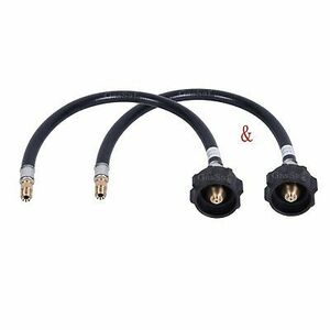 12inch RV Pigtail Propane Hose QCC1 Connector with Acme Nut and a 1/4'' Inver... 海外 即決