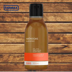 Farmax Oleo Capilar e Corporal de Amendoas- 100 ml Almond Hair and Body Oil 海外 即決