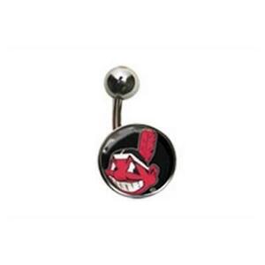 Cleveland Indians Belly Button Ring Naval Body 海外 即決