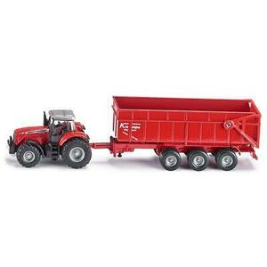 Siku 1/87 Massey Ferguson 8480 with Krampe Dump Trailer Siku-1844 海外 即決