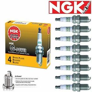 8 pcs Spark Plugs NGK G-Power 1975-1989 Dodge D100 VIN W 5.9L 5.2L V8 Kit 海外 即決