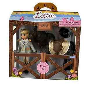 Lottie Pony Pals Olivia And Seren Greendale Farm Stables Doll and Horse 海外 即決
