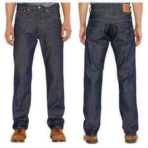 NEW Levi's 501 Original Shrink to Fit Jeans Blue Button Fly Straight Mens 30x30 海外 即決