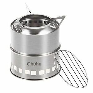 Camping Stove, Ohuhu Mini Wood Stove Stainless Steel Portable Stove,... 海外 即決