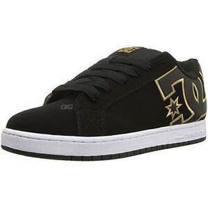 DC Shoes Men's Court Graffik SE Shoes Black/Gold - 300927-204, Black/Gold 海外 即決