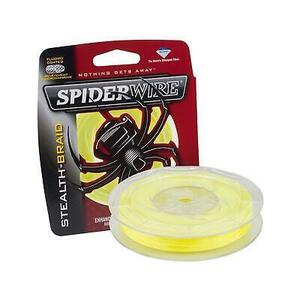 Stealth Superline, Hi-Vis Yellow, 20lb | 9kg, 125yd | 114m Braided Fishing L... 海外 即決