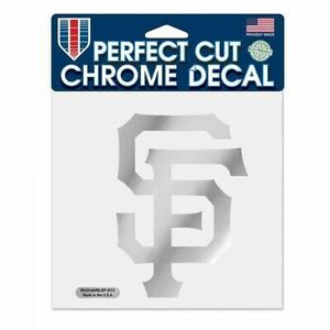 SAN FRANCISCO GIANTS DIE-CUT METALLIC CHROME DECAL 6"X6" WINDOWS HIGH QUALITY 海外 即決