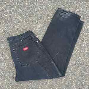 Vintage y2k black dickies work wear carpenter pants 海外 即決