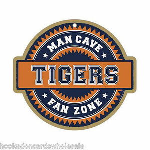 Detroit Tigers 10 x 9" Man Cave Fan Zone Wooden Sign 海外 即決