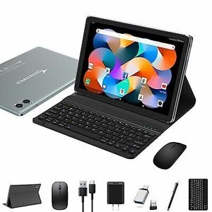 Tablet Android 2024 10 Inch Tablet, 2-In-1 Octa-Core Tablet with 128GB + 1TB ... 海外 即決