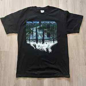 Vintage 90's River The John Evans Stream Team Black Nature Tee Shirt Sz Large L 海外 即決