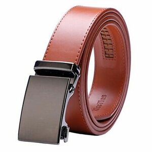 Genuine Leather Ratchet Belt | Adjustable Mens Dress Belts, Trim Tan + Black 海外 即決