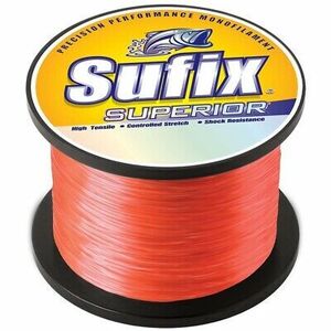 SUFIX 636-106 SUPERIOR 6LB 2155YDS NEON FIRE MONOFILAMENT 海外 即決