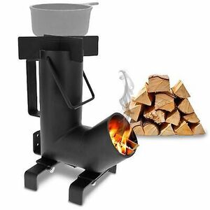 Fold Up Rocket Stove - Lightweight Portable Round Wood Burning Camping Stove ... 海外 即決