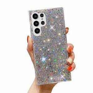 Samsung Galaxy S24 Ultra Case Glitter Shiny Diamond Rubber Slim Shockproof Cover 海外 即決