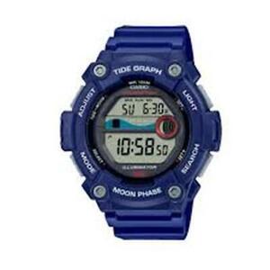 Casio Men's Digital Blue Resin Black Dial Round Wrist Watch WS-1300H-2AVCF 海外 即決