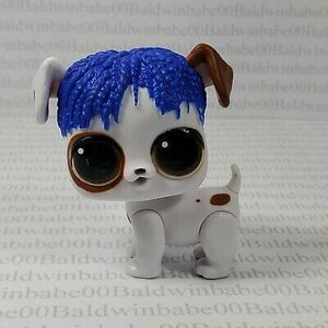 N2 ~ LOL SURPRISE DOLL PET ~ DOWNTOWN BB FAMILY BLUE HAIR PUPPY DOG ANIMAL MGA 海外 即決