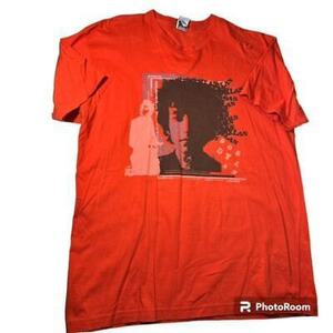 Vintage Bob Dylan Orange T Shirt Size XL Reign & Shine 2 Sided Graphic 海外 即決