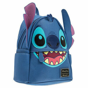 Disney Parks Stitch Faux Leather Mini Backpack by Loungefly New with Tags 海外 即決