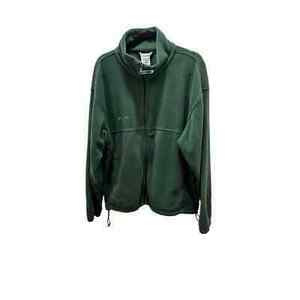 Columbia Men’s Green Zip Fleece Jacket Size XL 海外 即決