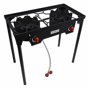 Propane Double Burner Two Burner Camp Stove Outdoor High Pressure Propane 2 B... 海外 即決