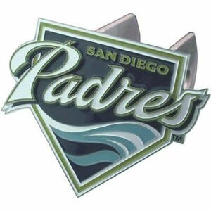 San Diego Padres 3-D Metal Logo Hitch Cover MLB Licensed Baseball 海外 即決