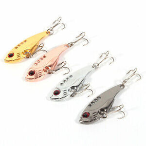 Metal VIB Fishing Lure Set With 3D Eyes For Big Fish Attraction 海外 即決