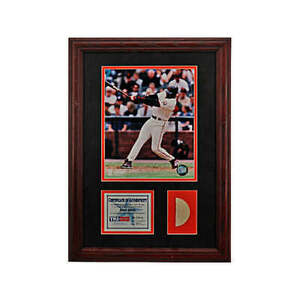 Barry Bonds San Francisco Giants Tristar Game Used Bat Piece Framed Collage 海外 即決