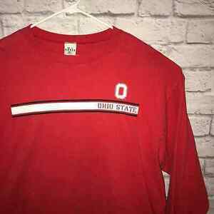 Vintage Ohio State Buckeyes t-shirt mens size 2XL long sleeve 90's red NCAA USA 海外 即決