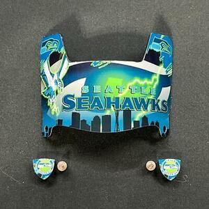 Seattle Seahawks CUSTOM Mini Football Helmet Visor 海外 即決