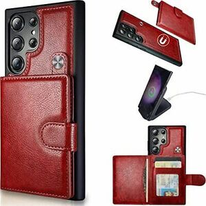 Samsung Galaxy S23 Ultra Case Card Holder Wallet Leather Durable Defender Cover 海外 即決