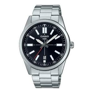 Casio MTP-VD02D-1EUDF Men's Stainless Steel Black Dial 3-Hand Analog Watch 海外 即決