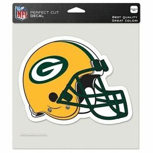 GREEN BAY PACKERS PERFECT CUT HELMET DECAL 8"X8" FOR WINDOWS NFL LICENSED 海外 即決