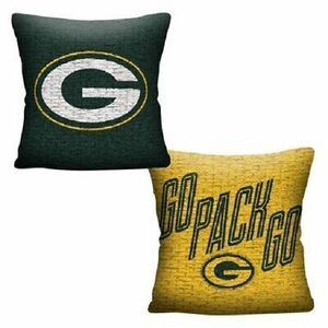 Green Bay Packers Invert Woven 20" x 20" Pillow - NFL 海外 即決