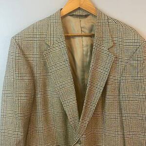 Men's Suit Coat Silk Lining Blazer Tweed Plaid 海外 即決