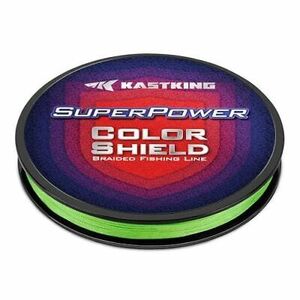 Superpower ColorShield Braided Fishing Line 40 LB-(300yds)-0.3mm A: Neon Green 海外 即決