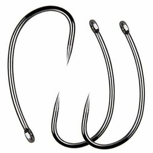 Barbless Fishing Hooks Small Carp Hooks Coarse Fishing Curve Shank 8#-100pcs 海外 即決