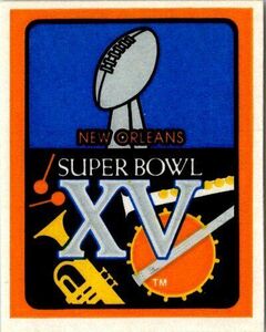 Vintage Super Bowl XV New Orleans Adhesive Sticker 海外 即決