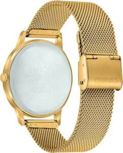 Casio Enticer Analog Quartz Men's Gold Tone Mesh Bracelet Watch MTP-E600MG-9B 海外 即決