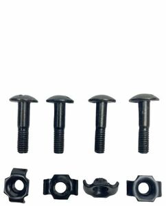 26mm ECH w/ RAILS Etc HELMET HARDWARE SET 4-POINT CHINSTRAP SCREW BOLT & NUT 4pk 海外 即決