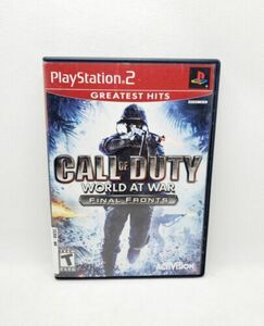 Call of Duty World at War Final Fronts PS2 CIB with Manual Greatest Hits 海外 即決